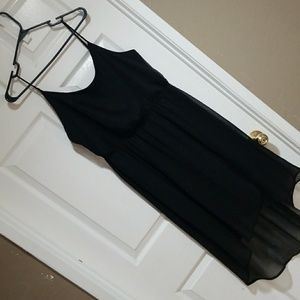 Hi low black dress